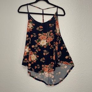 Navy Flower Cami
